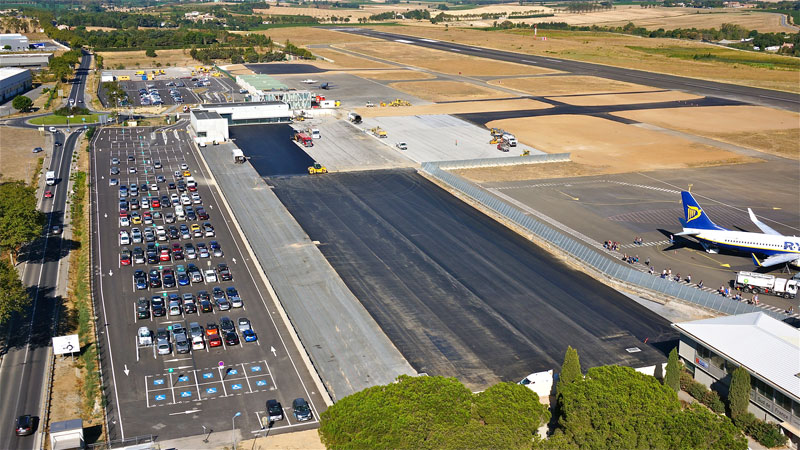 L’aéroport de Carcassonne sécurise ses parkings